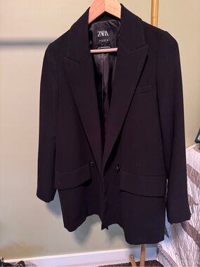 ZARA Black Structured Blazer